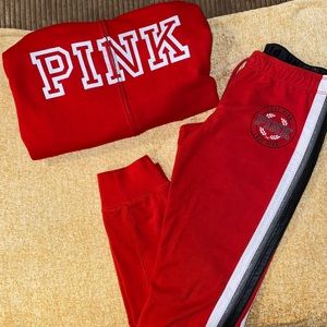 Red, grey,black white & fits like a medium